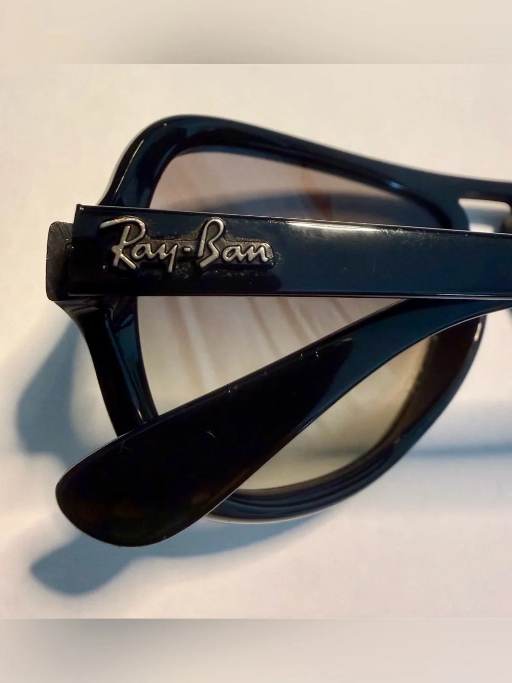 Ray-Ban RB4162 Turbo Aviator Black Gray Gradient Sunglasses 59mm